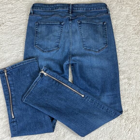 3x1 NYC Jeans Presley Side Ankle Zipper Blue Denim Cropped Boot Cut 28 - Picture 3 of 11